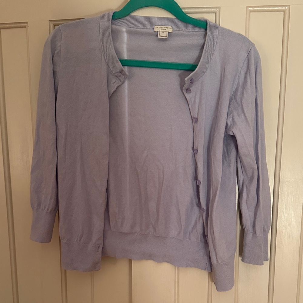 J. Crew Light Purple Women's Cardigan Sweater